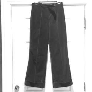 Anthro velvet wide leg pants pintuck holiday